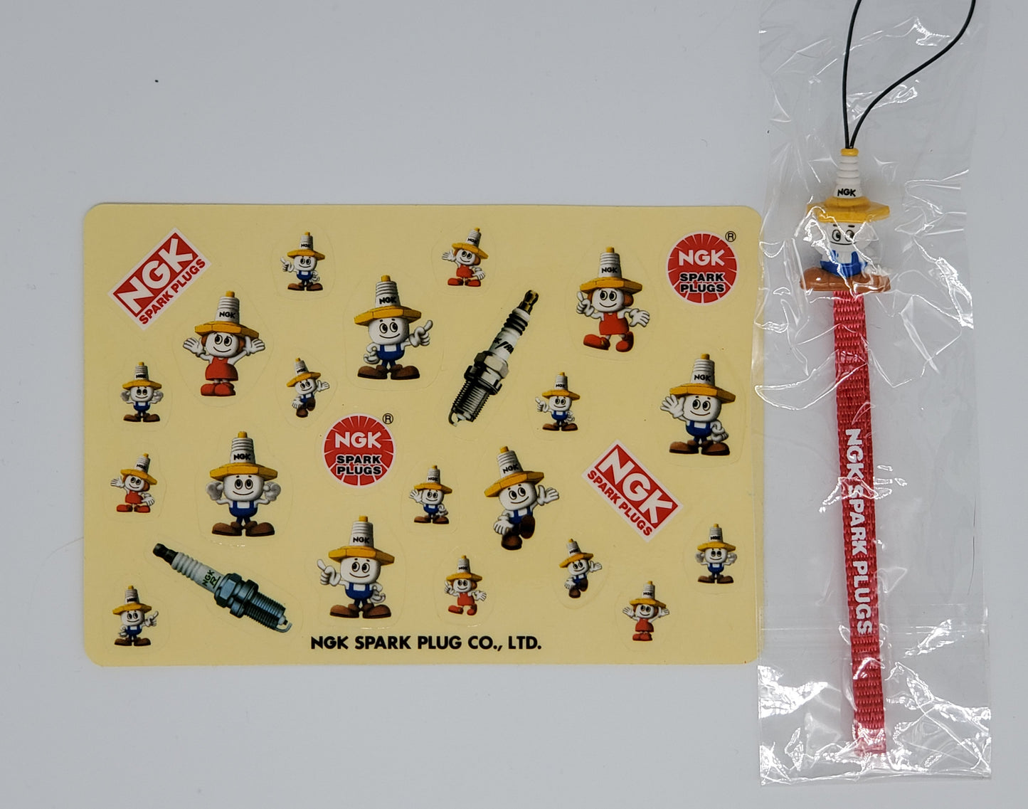 NGK sticker and lanyard set
