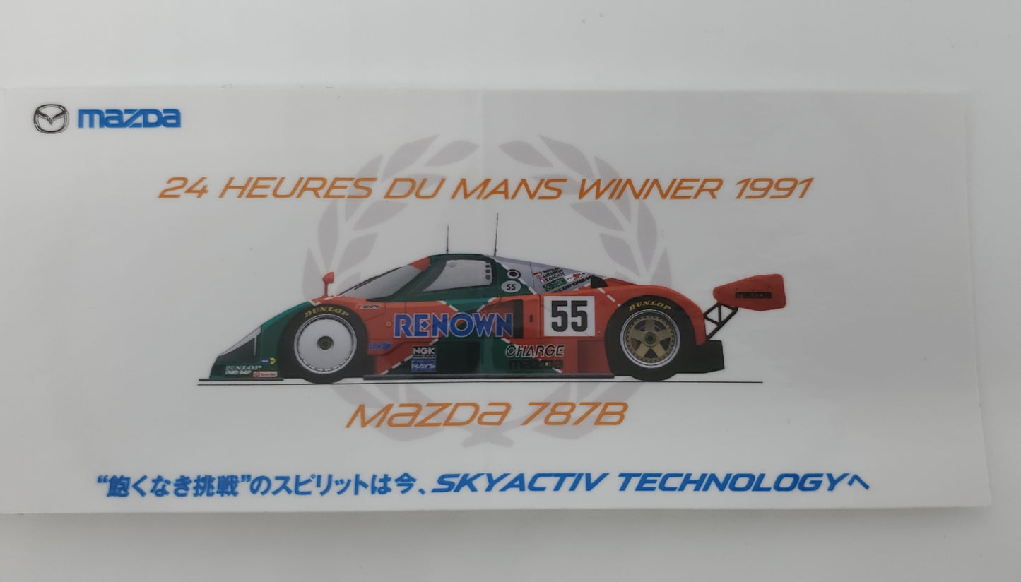 Mazda 787B LeMans sticker