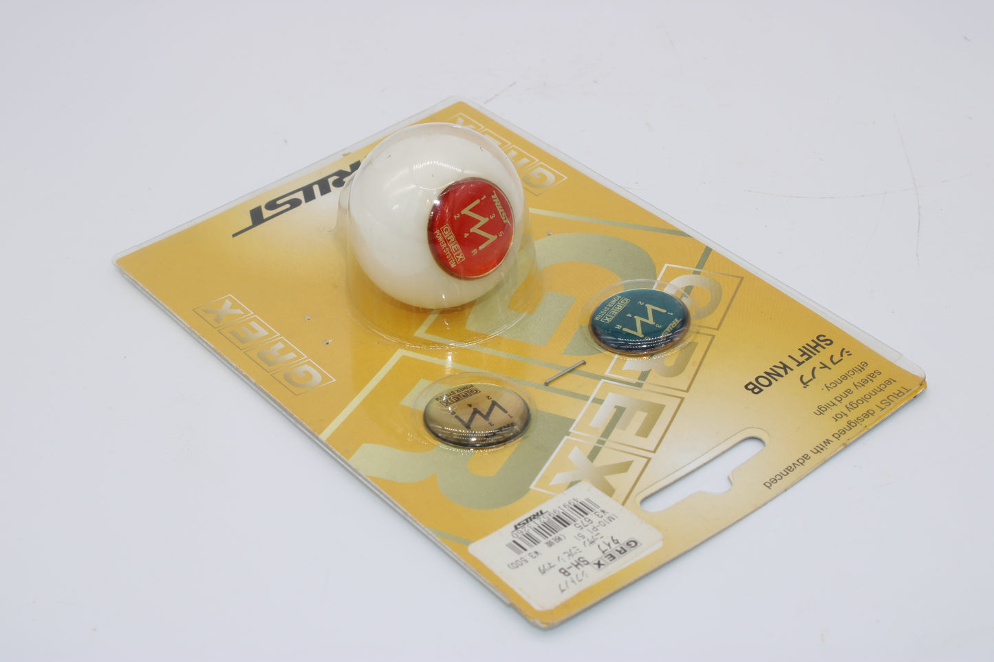 Trust white Delrin shift knob w/ medallions M10x1.5