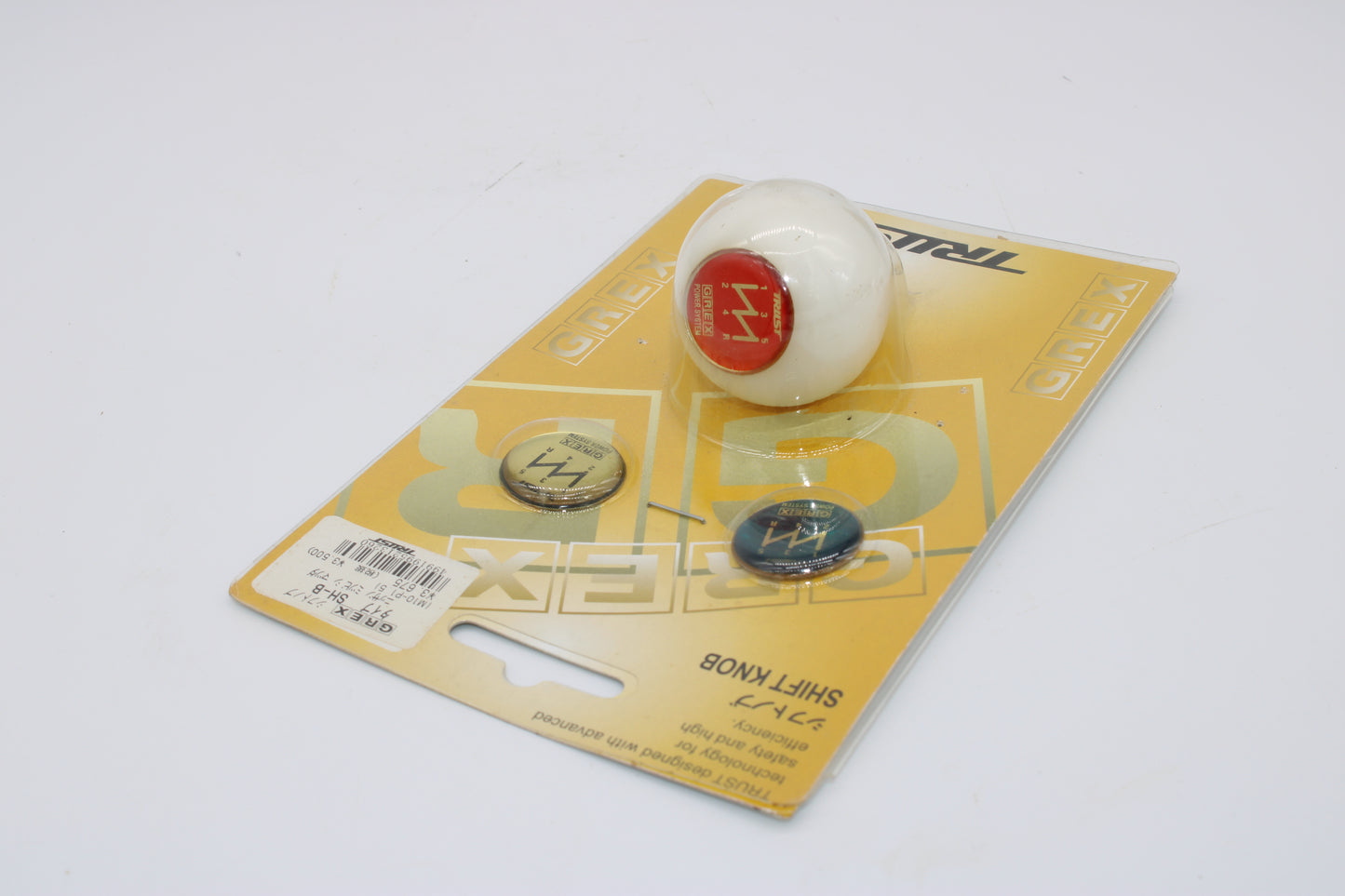 Trust white Delrin shift knob w/ medallions M10x1.5