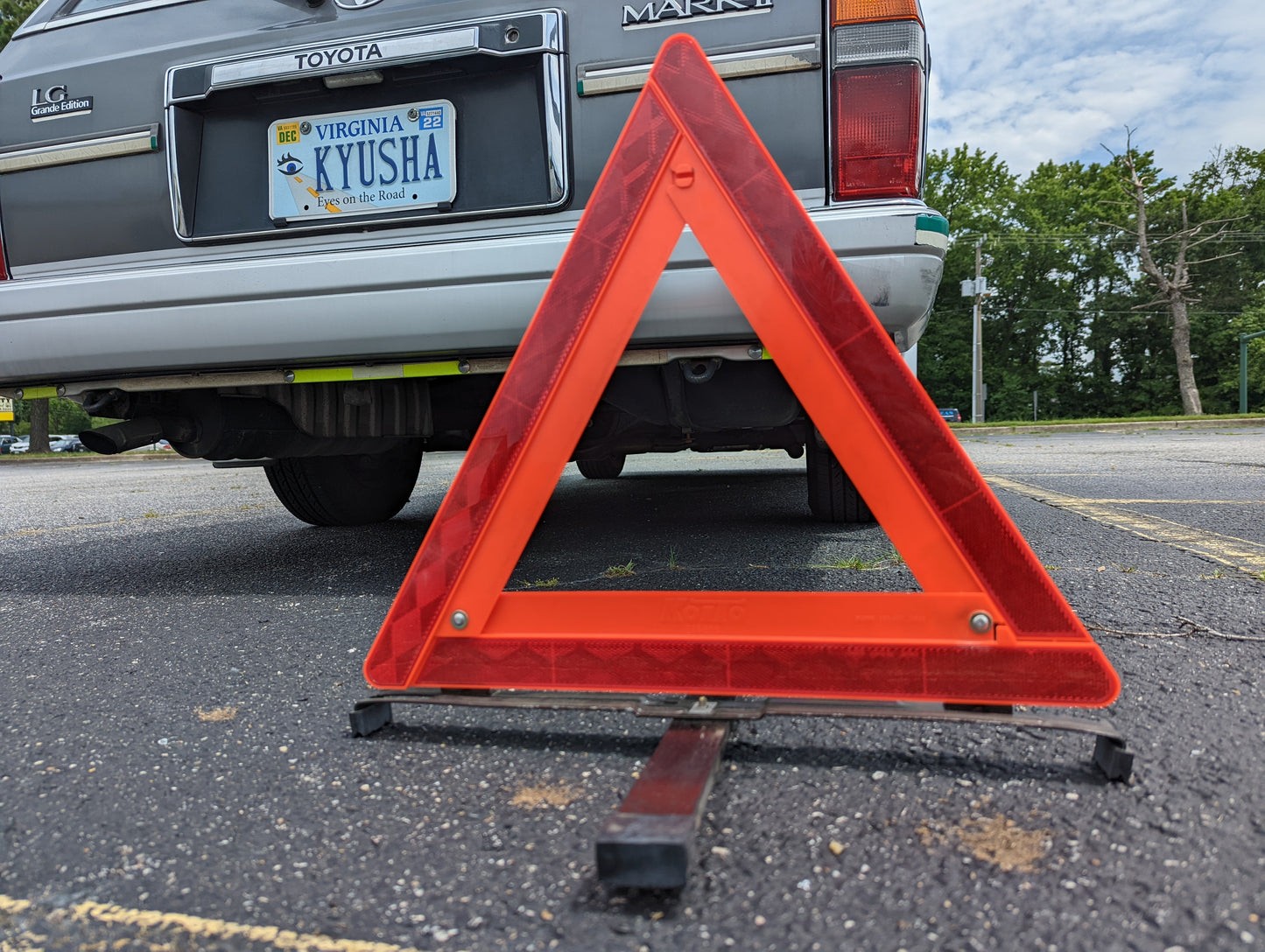 Vintage Toyota/TEQ OEM Warning triangle