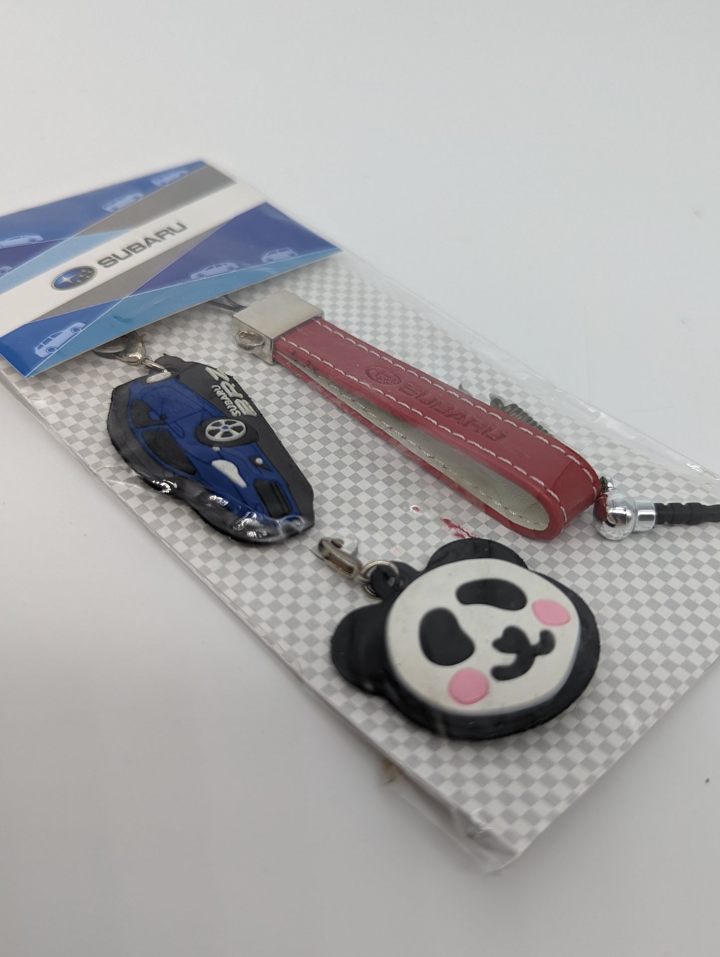 Subaru BRZ Panda keychain set