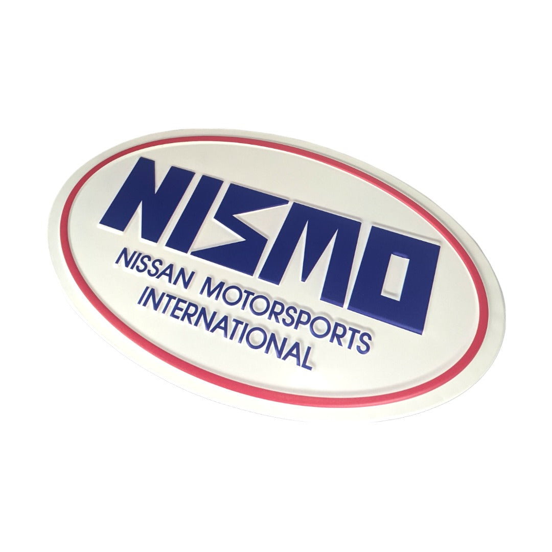Nismo embossed sign