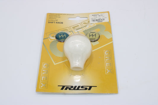 Trust white Delrin shift knob w/ medallions M10x1.5