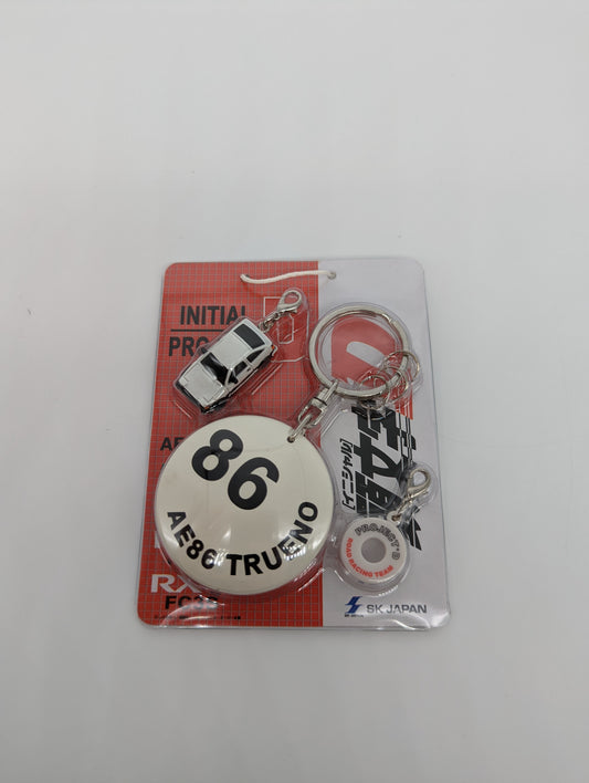 AE68 Trueno Initial D keychain